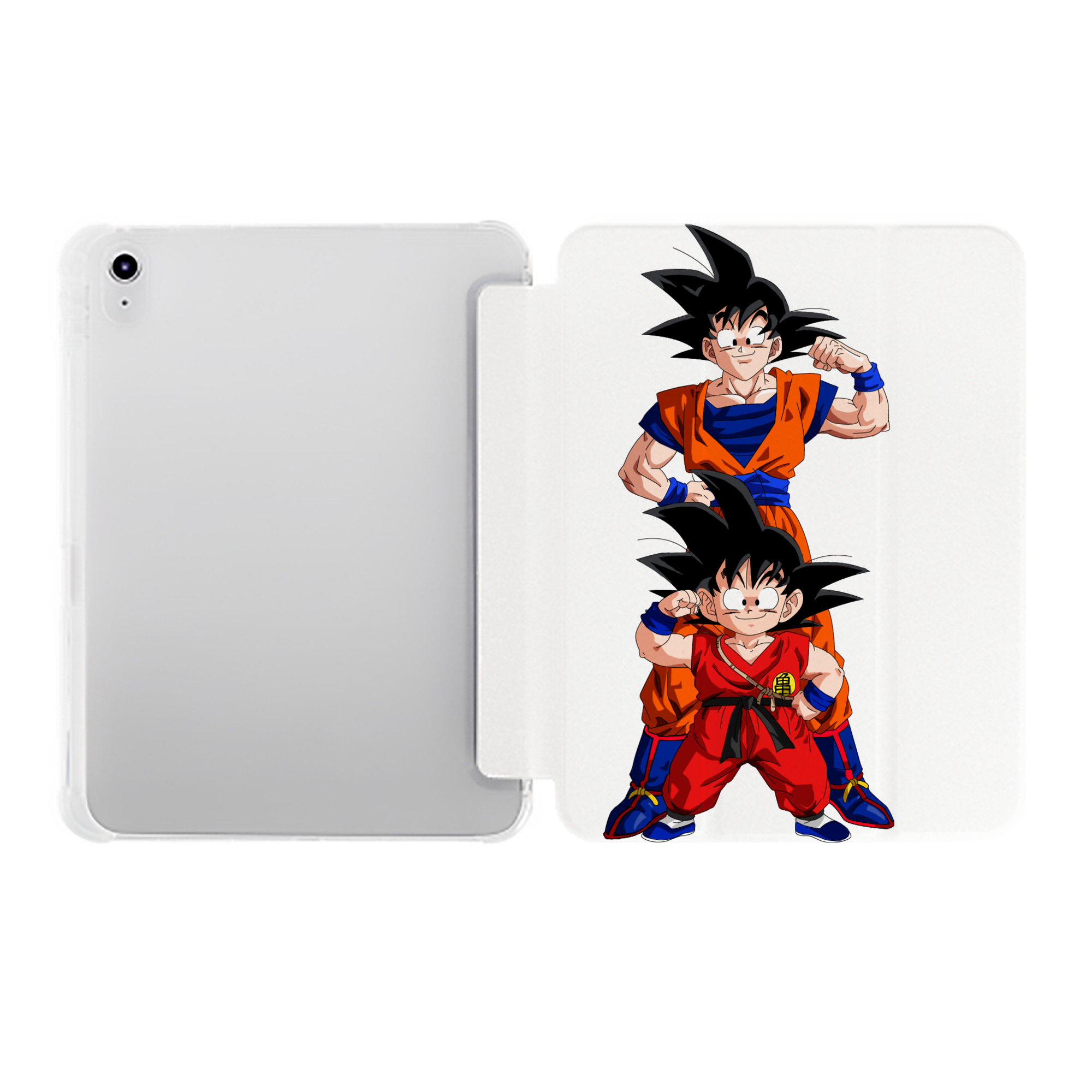（画像用） ドラゴンボール 孫悟空（そん ごくう）Son Goku カカロット DRAGON BALL Kakarotto IPad ケース ペン収納付き 三つ折りスタンド PUレザー×シリコン 対応機種9.5/10.5/10.9インチ